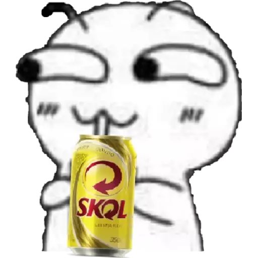 Figurinha: Personagem com Skol