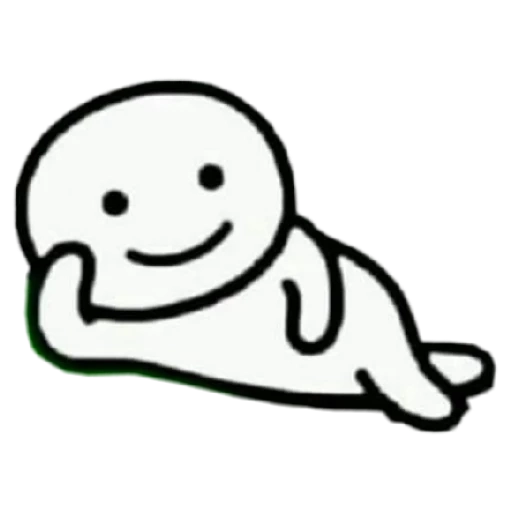 Figurinha: Boneco relaxando