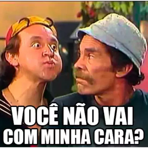 Figurinha: Chaves e Seu Madruga - Não vai com minha