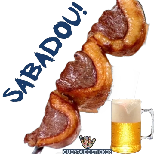 Figurinha: Churrasco e Cerveja no Sábado