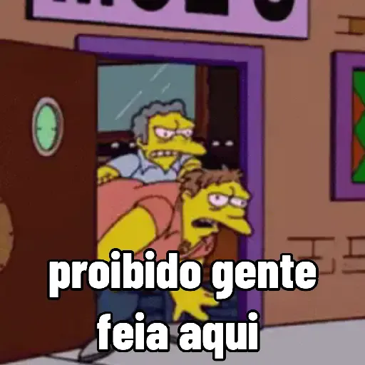 Figurinha: Moe expulsa Barney do bar