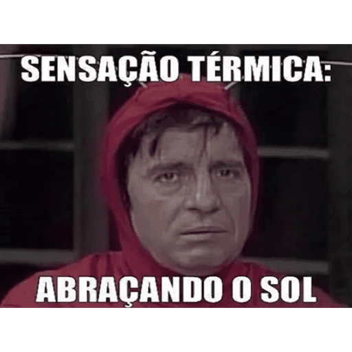 Figurinha: Sensação Térmica: Abraçando o Sol