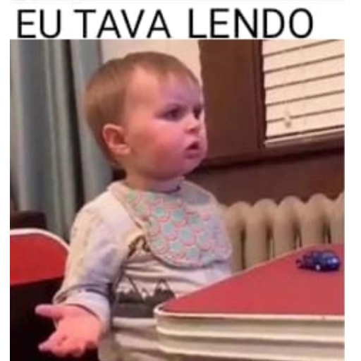 Figurinha: Eu estava lendo
