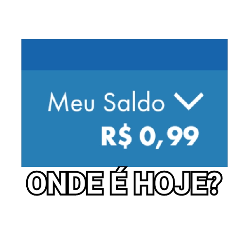 Figurinha: Meu Saldo R$ 0,99