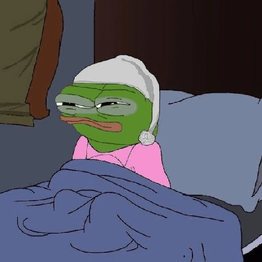 Figurinha: Pepe na Cama Triste