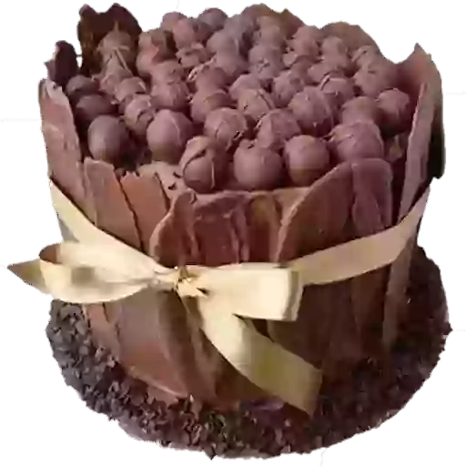 Figurinha: Bolo de chocolate com bombons