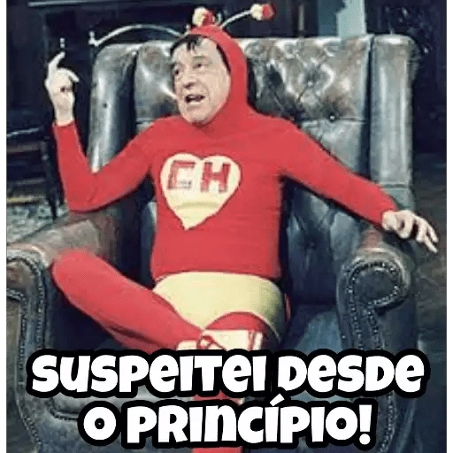 Figurinha: Chaves: Suspeitei desde o princípio!