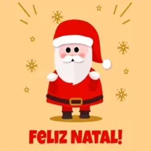 Figurinha: Papai Noel Dançando Feliz Natal