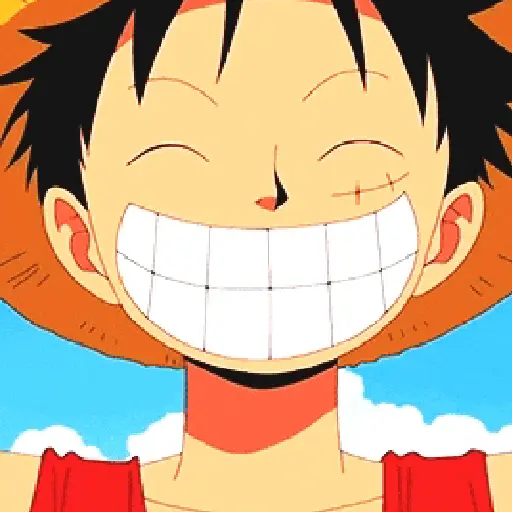 Figurinha: Luffy Sorrindo