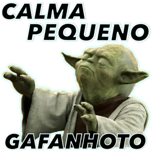 Figurinha: Calma Pequeno Gafanhoto
