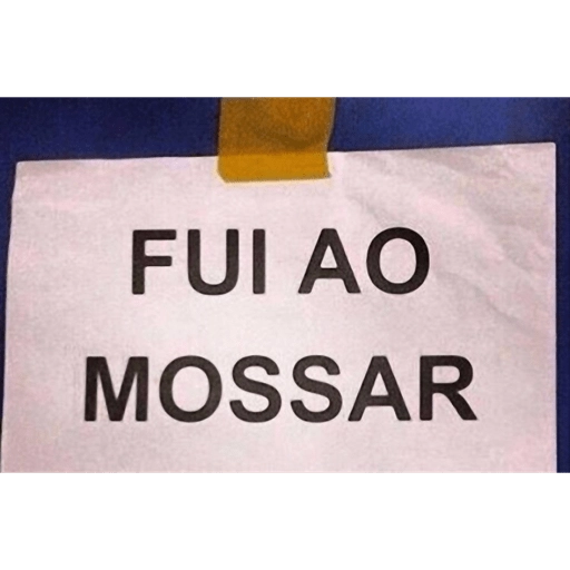 Figurinha: Fui ao Mossar