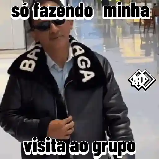 Figurinha: Só fazendo minha visita ao grupo