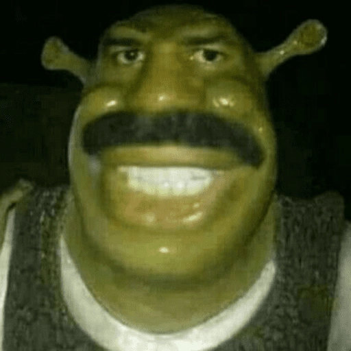 Figurinha: Shrek com bigode
