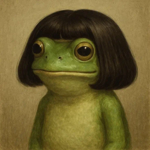 Figurinha: Sapo estiloso