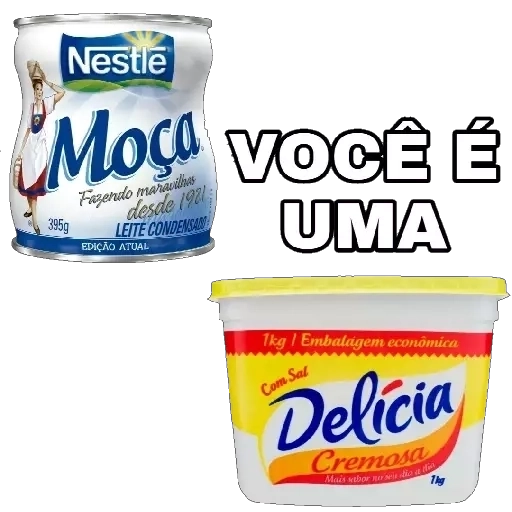 Figurinha: Moça e Delícia