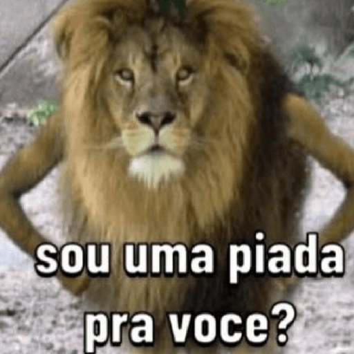 Sticker: Lion: Am I a joke to you?