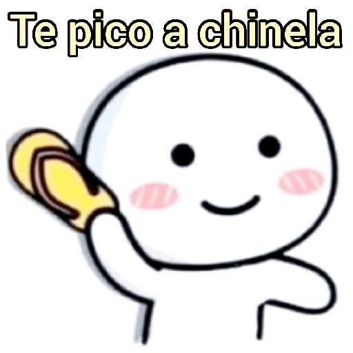 Figurinha: Te pico a chinela