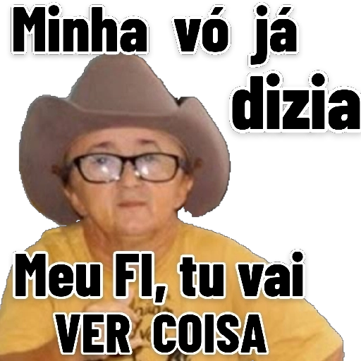Figurinha: Minha vó já dizia