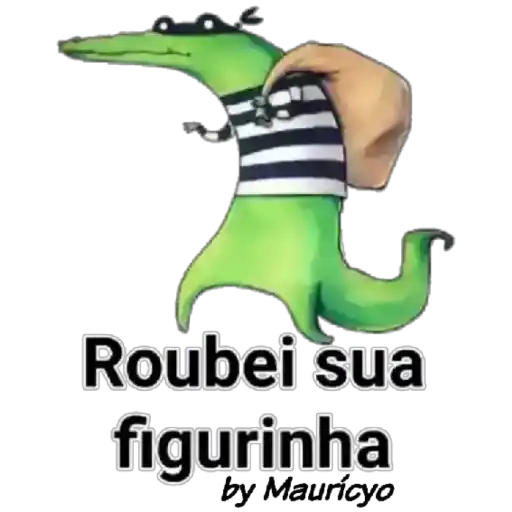 Figurinha: Jacaré ladrão de figurinhas