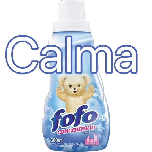 Figurinha: Calma, fofo concentrado