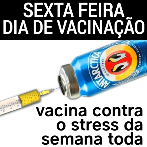Figurinha: Vacina contra o stress