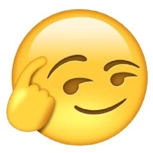Figurinha: Emoji pensando