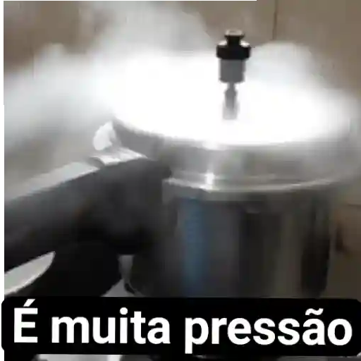 Figurinha: Panela de Pressão Borbulhando