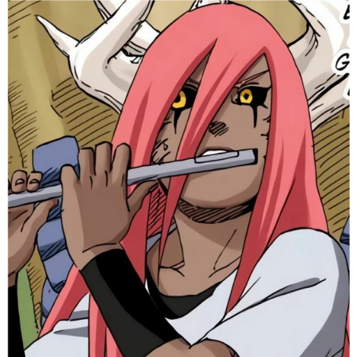 Figurinha: Tayuya tocando flauta