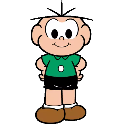 Figurinha: Chico Bento Acenando