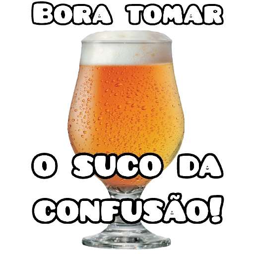 Figurinha: Bora tomar o suco da confusão!