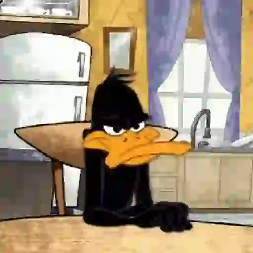 Figurinha: Pato Daffy entediado