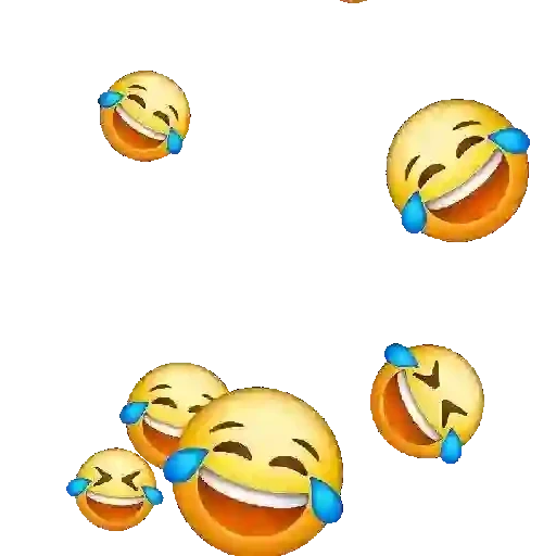 Figurinha: Emoji Rindo Muito em Sequência