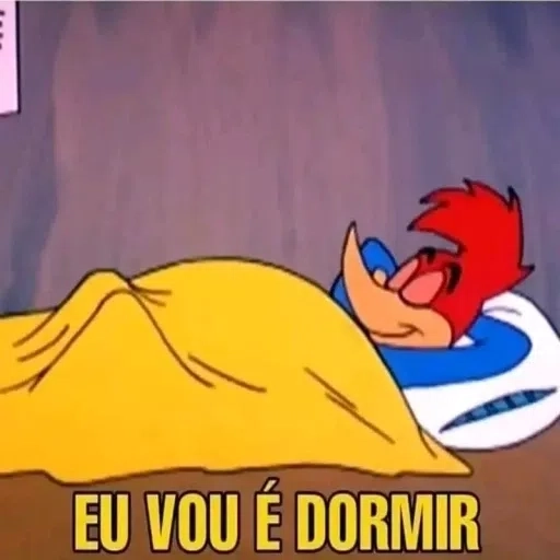 Figurinha: Pica-Pau dormindo