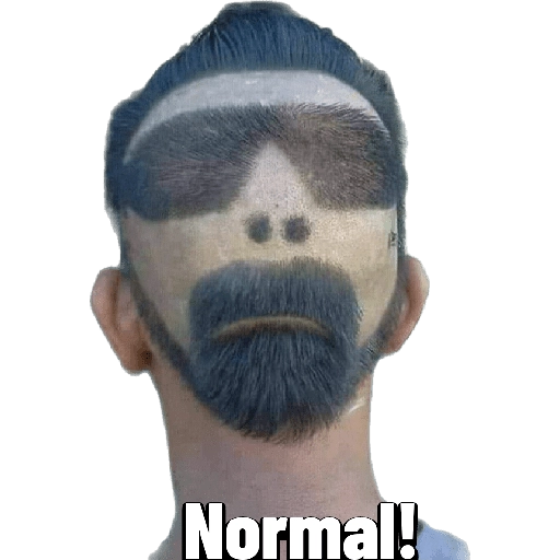 Figurinha: Cabelo "Normal!"