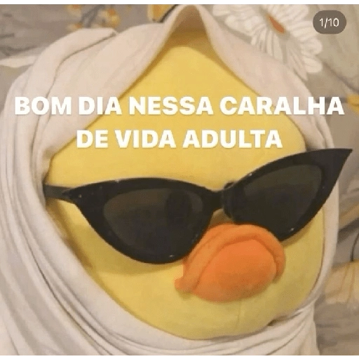 Figurinha: Bom dia nessa caralha de vida adulta