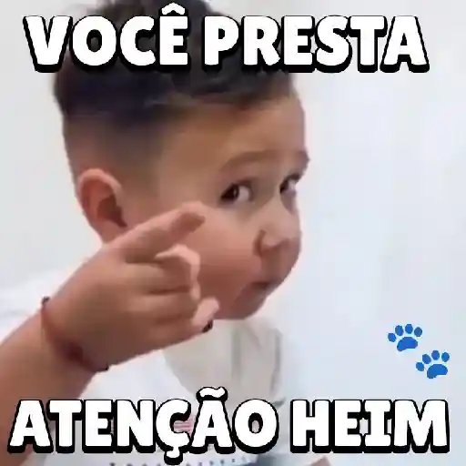Figurinha: Você presta atenção heim