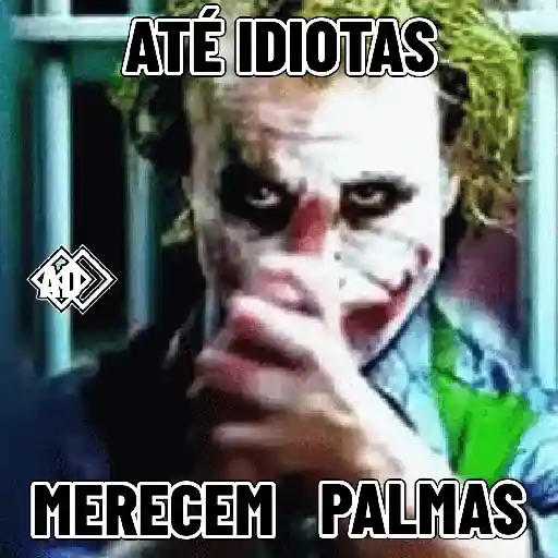 Figurinha: Até idiotas merecem palmas