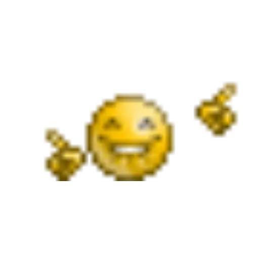 Figurinha: emoji piscando com dedo apontando