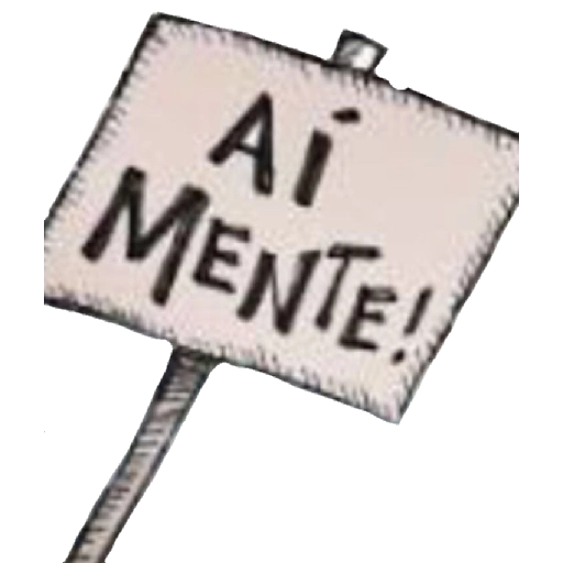 Figurinha: Aí Mente!