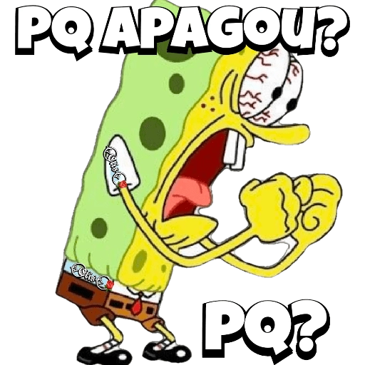 Figurinha: Bob Esponja - Pq apagou?