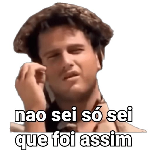 Figurinha: Nao sei so sei que foi assim