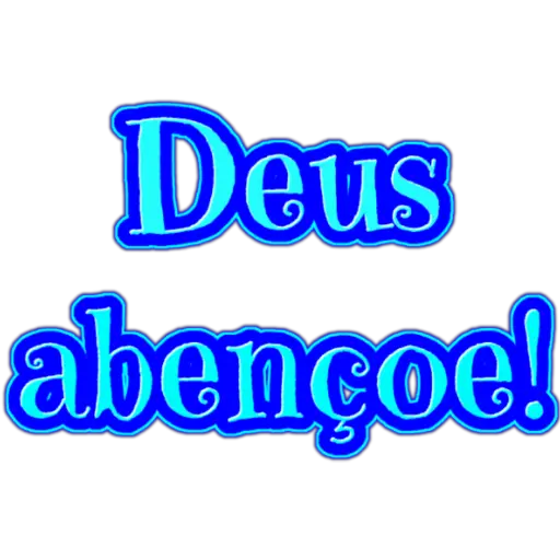 Figurinha: Deus abençoe!