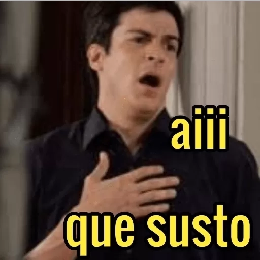 Figurinha: Aiii que susto