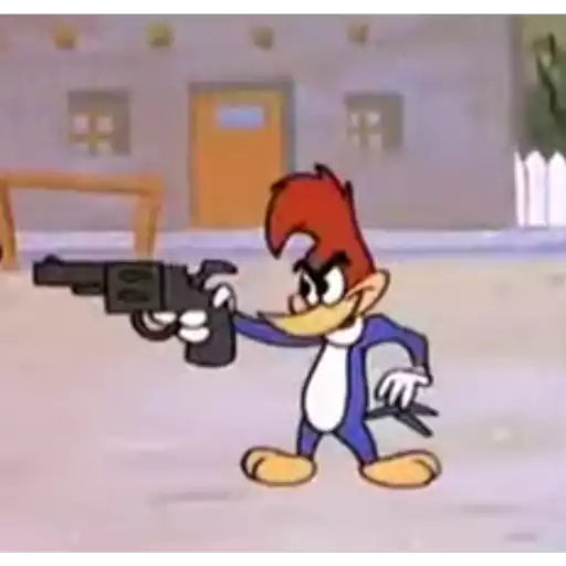 Figurinha: Pica Pau com Arma