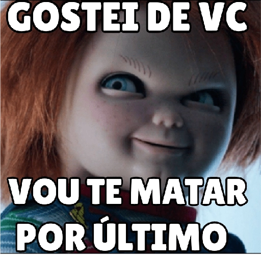 Figurinha: Chucky Gostei de vc