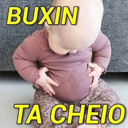 Figurinha: Buxin ta cheio
