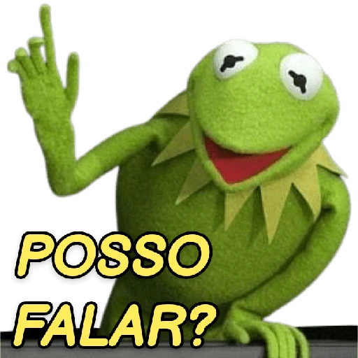 Figurinha: Kermit Posso Falar?
