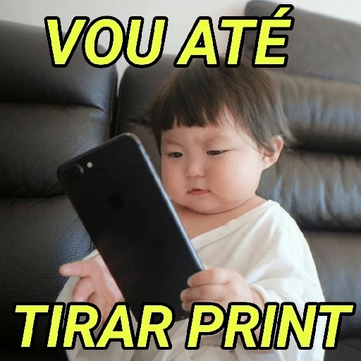 Figurinha: Vou até tirar print
