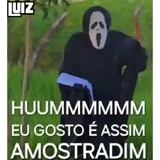 Figurinha: Fantasma mostra algo