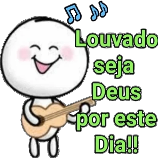 Figurinha: Louvado seja Deus por este Dia